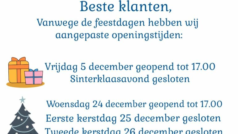 Adjusted opening hours on public holidays